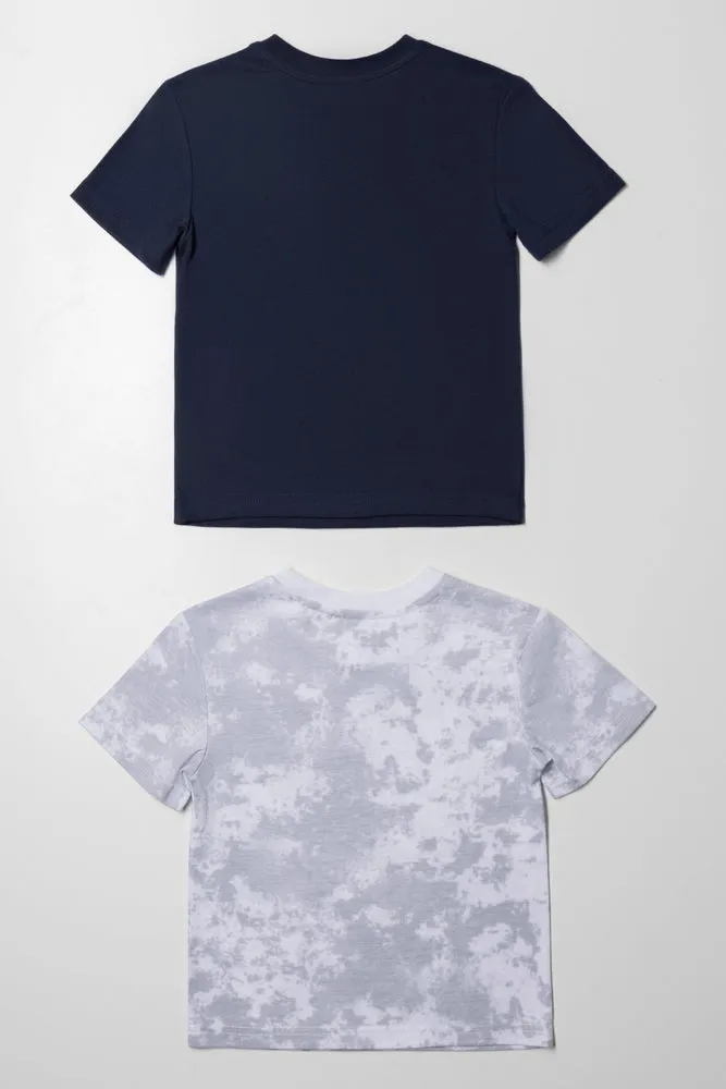 2 Pack Skate Short Sleeve T-Shirts Navy
