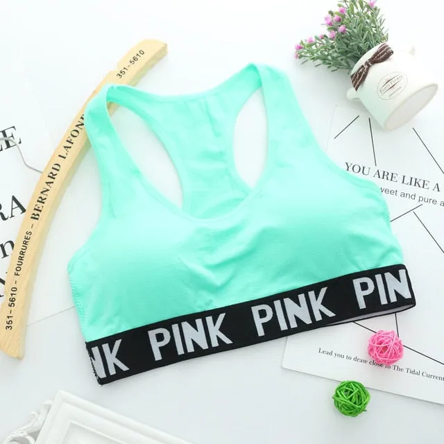 AfroditaUme Women Casual Crop Top Cropped Padded Bra Tank Top Vest Fitness Stretch Tanks Workout Bras