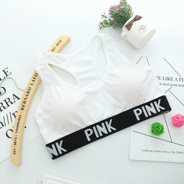 AfroditaUme Women Casual Crop Top Cropped Padded Bra Tank Top Vest Fitness Stretch Tanks Workout Bras