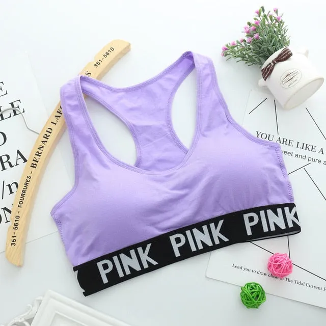 AfroditaUme Women Casual Crop Top Cropped Padded Bra Tank Top Vest Fitness Stretch Tanks Workout Bras