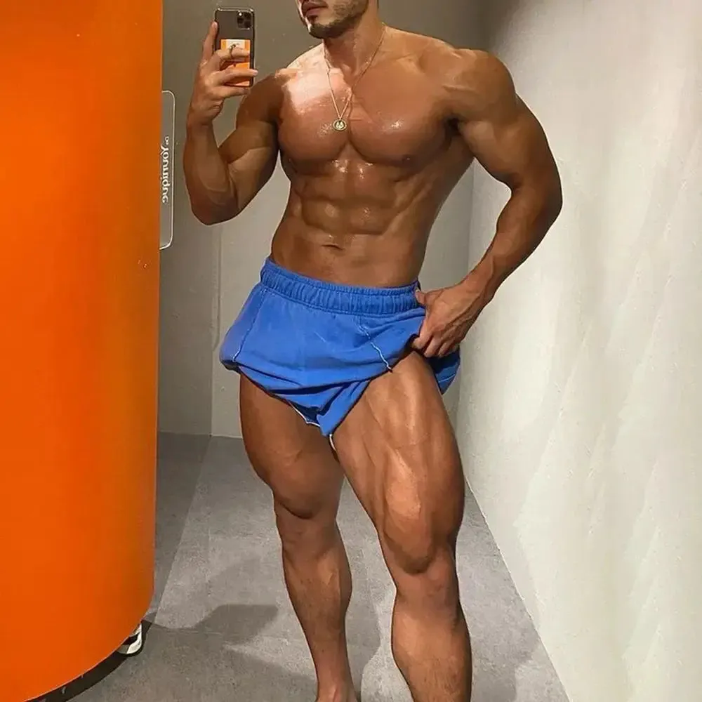 Aidase Mens Casual Sports Shorts Genderless 2024 New Streetwear Fitness Solid Color Loose Simple Comfortable Five-Point Pants Unisex