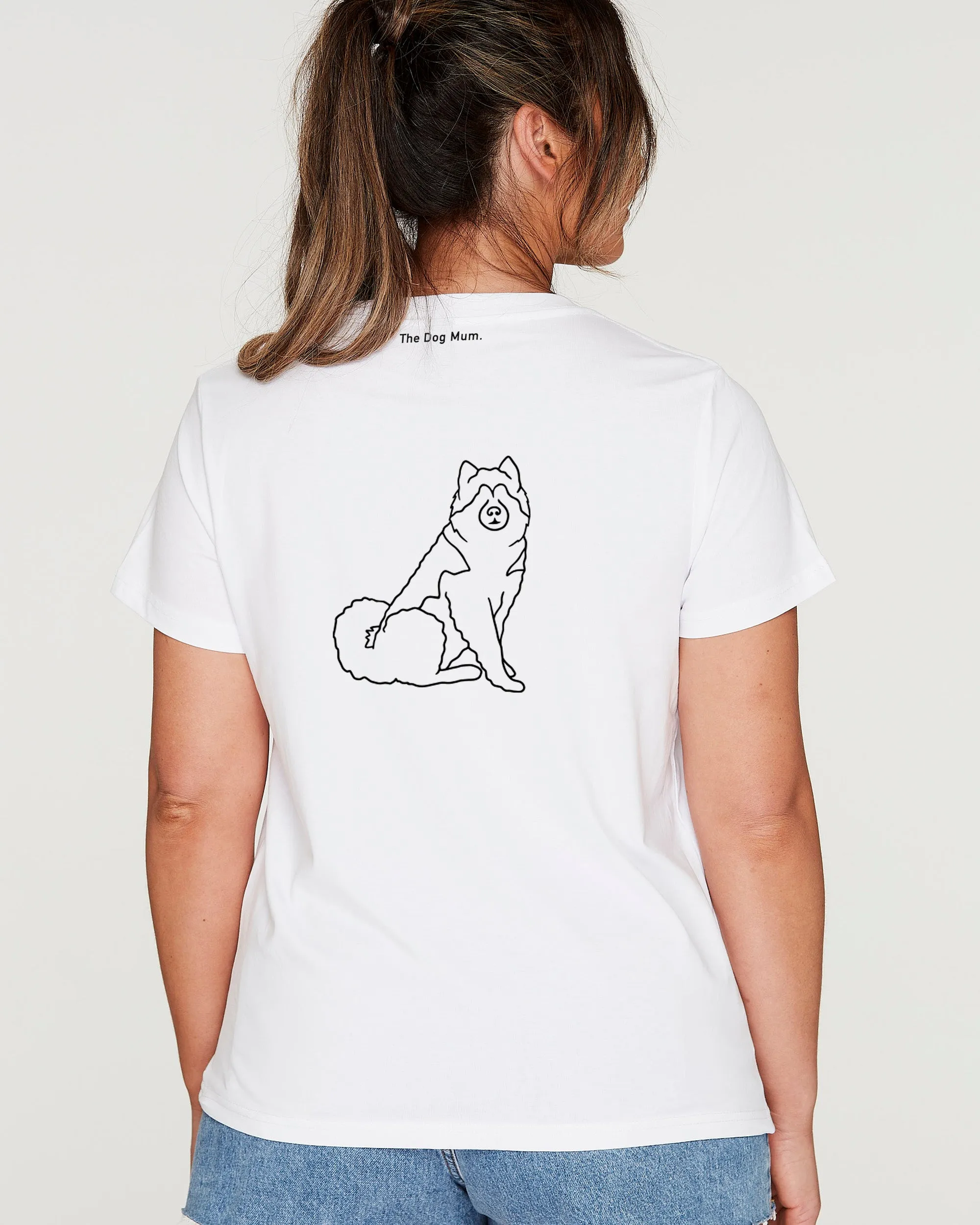 Alaskan Malamute Mum Illustration: Classic T-Shirt
