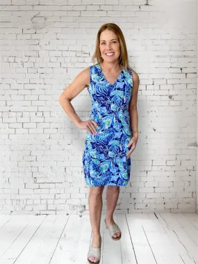 AnaClare Sheila Sleeveless Dress-Atlantis