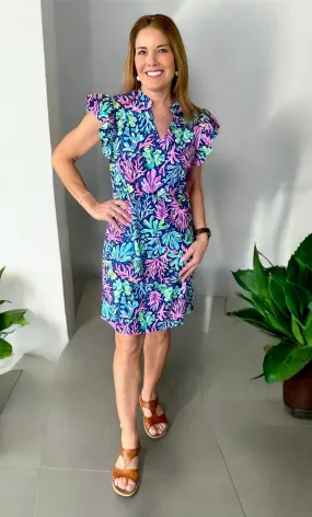 Aryeh Coral Paradise Dress