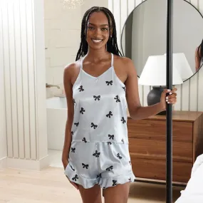 Bella Sleep   Spa | Cami   Ruffled Shorts Set - Bows