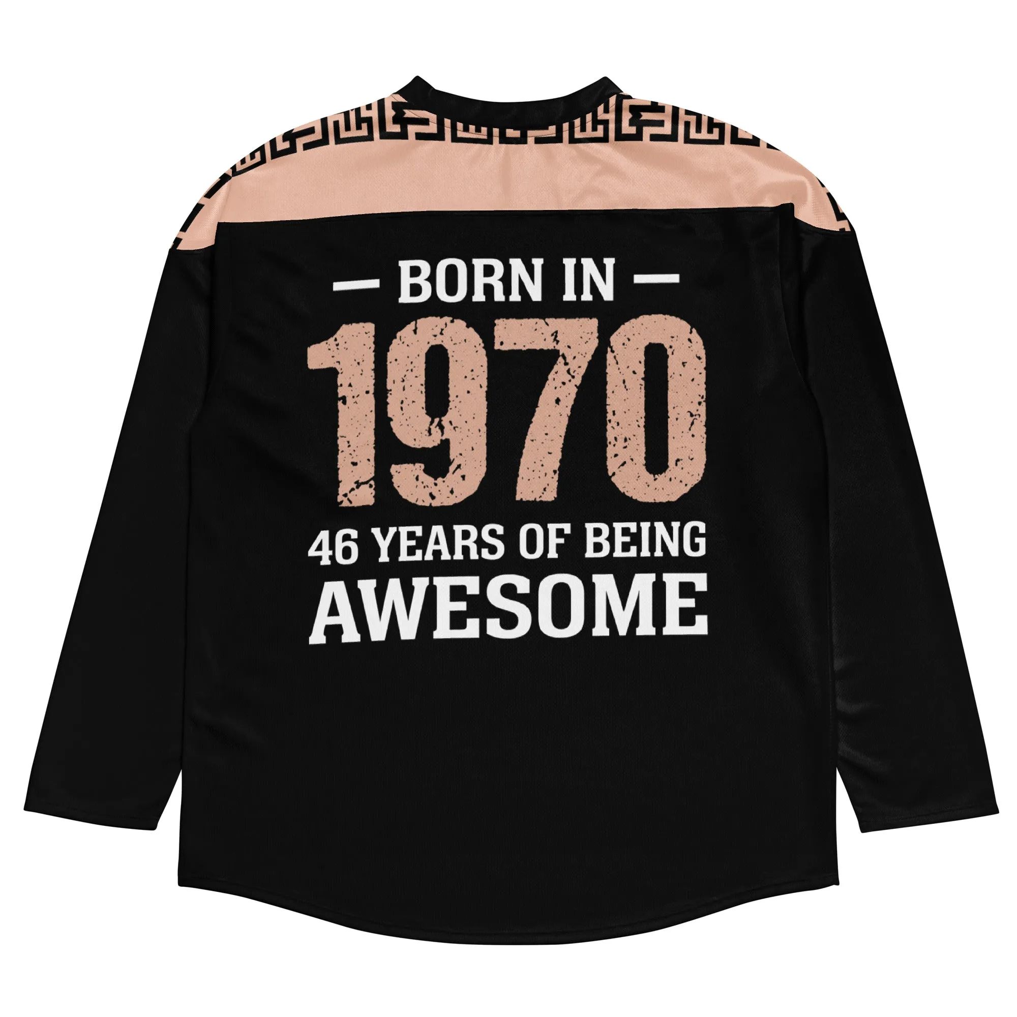 Black Recycled hockey fan jersey