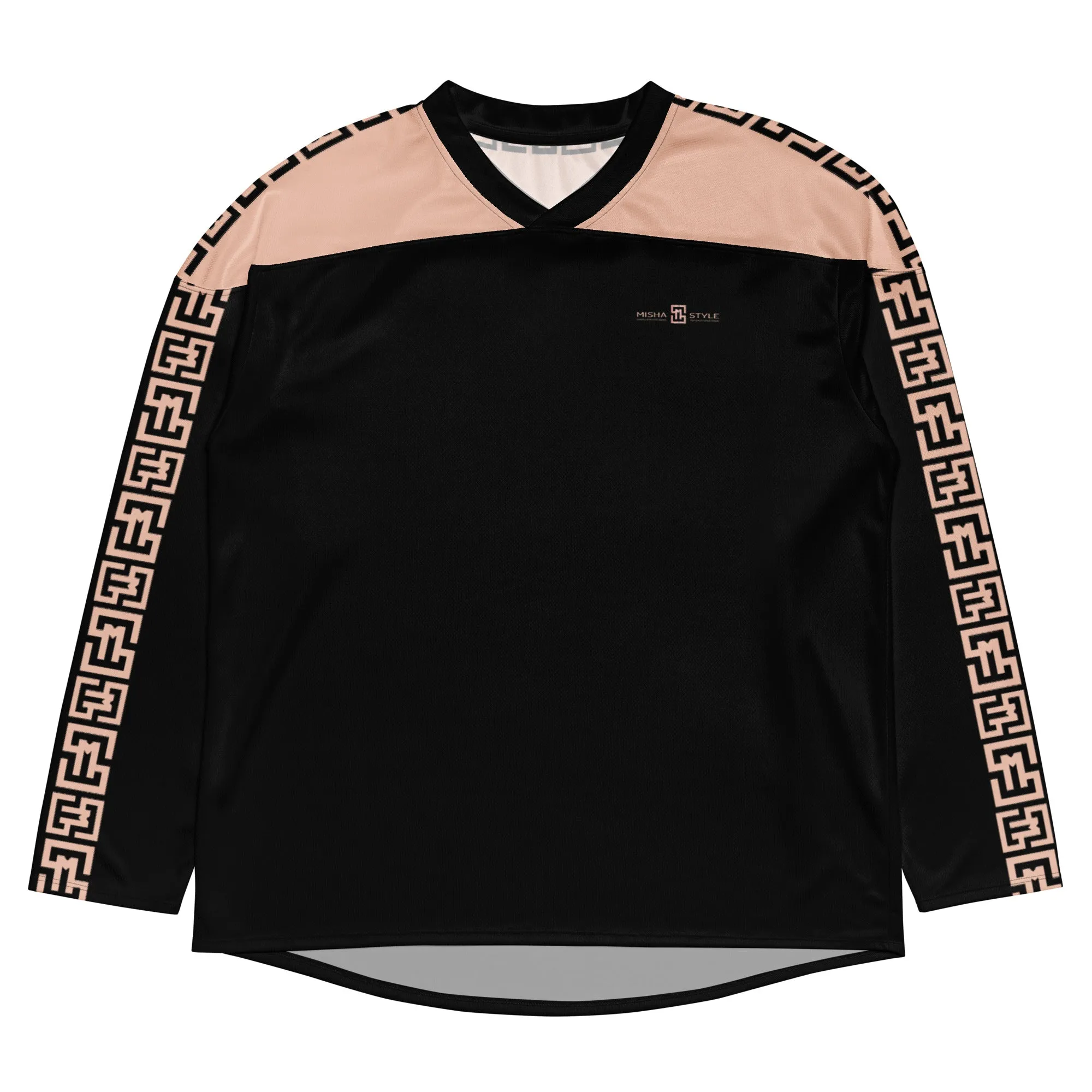 Black Recycled hockey fan jersey