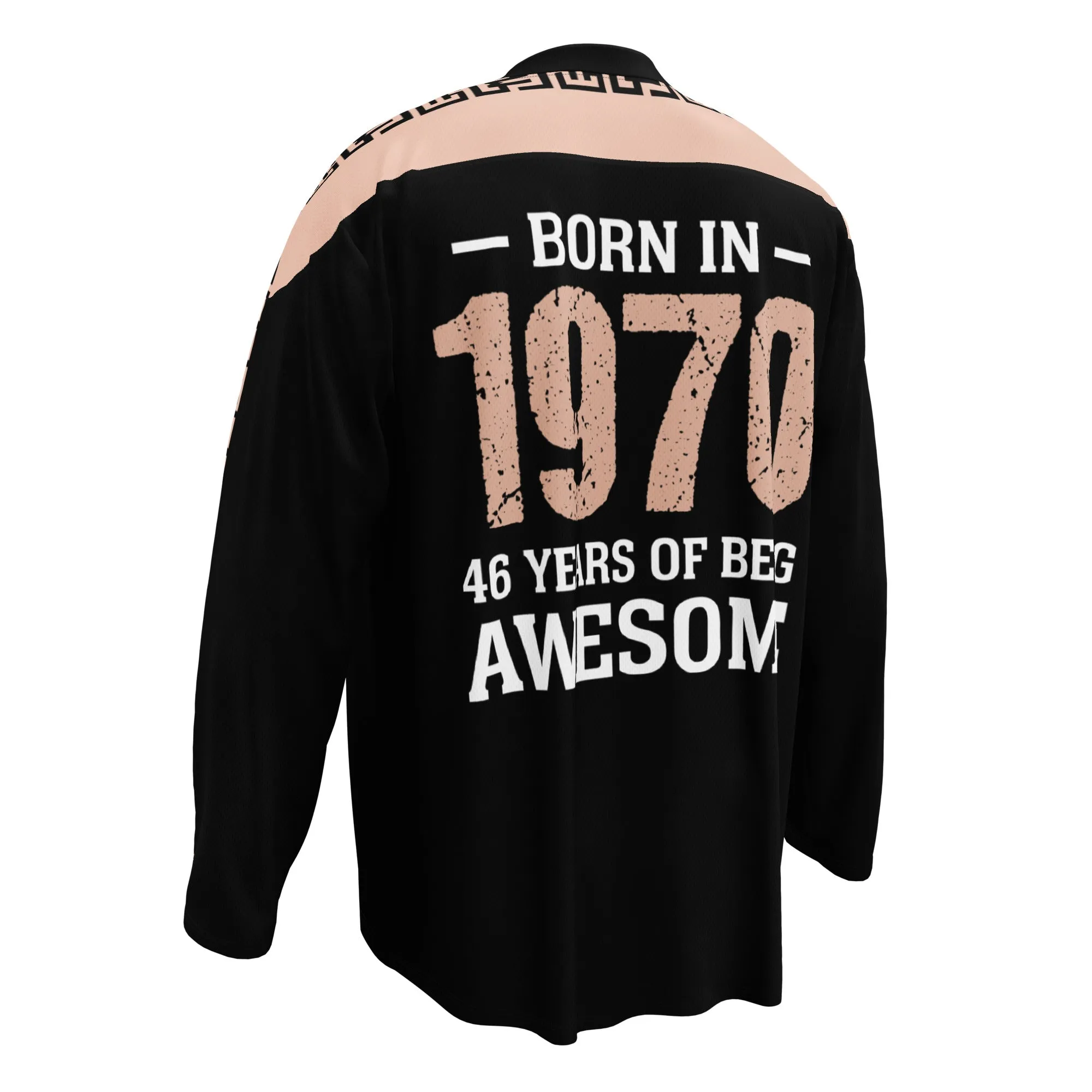 Black Recycled hockey fan jersey