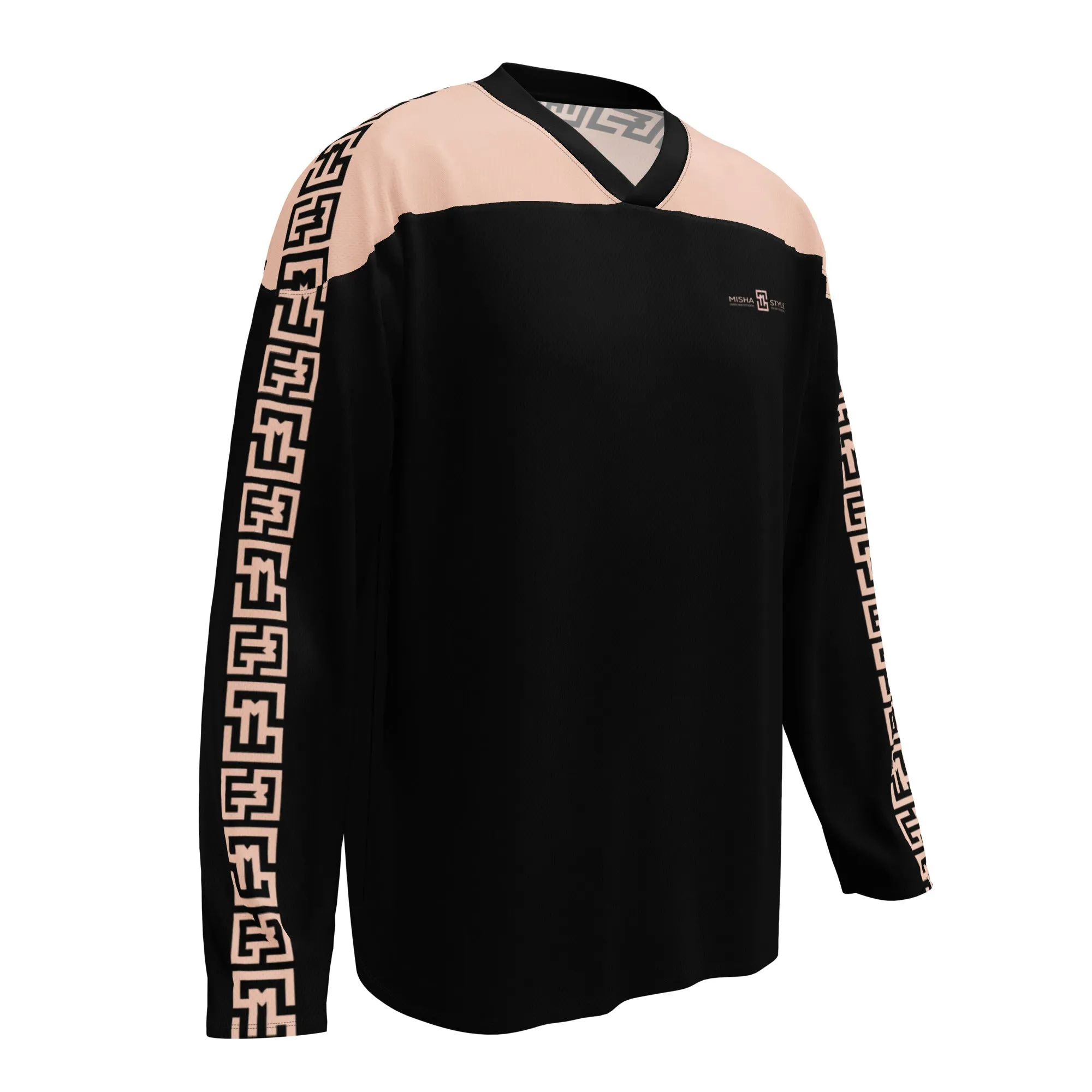 Black Recycled hockey fan jersey