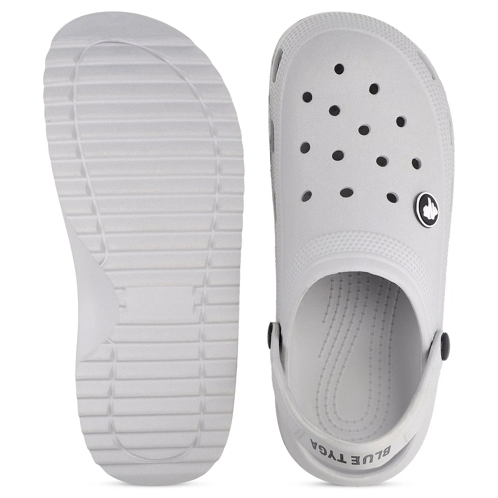 Blue Tyga Men's Clogs  - BTG8750 Light Grey