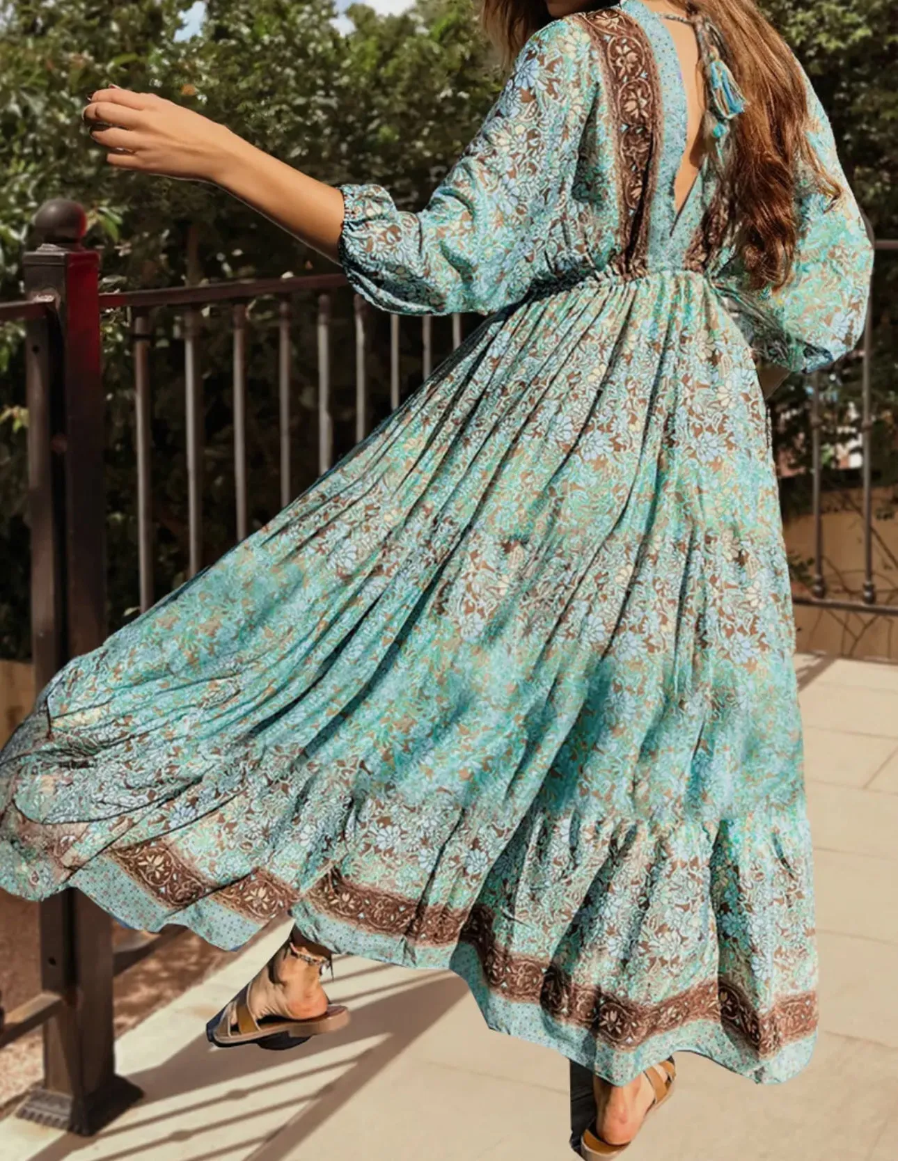 Boho Floral Maxi Dress