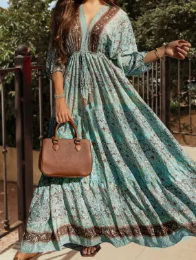 Boho Floral Maxi Dress