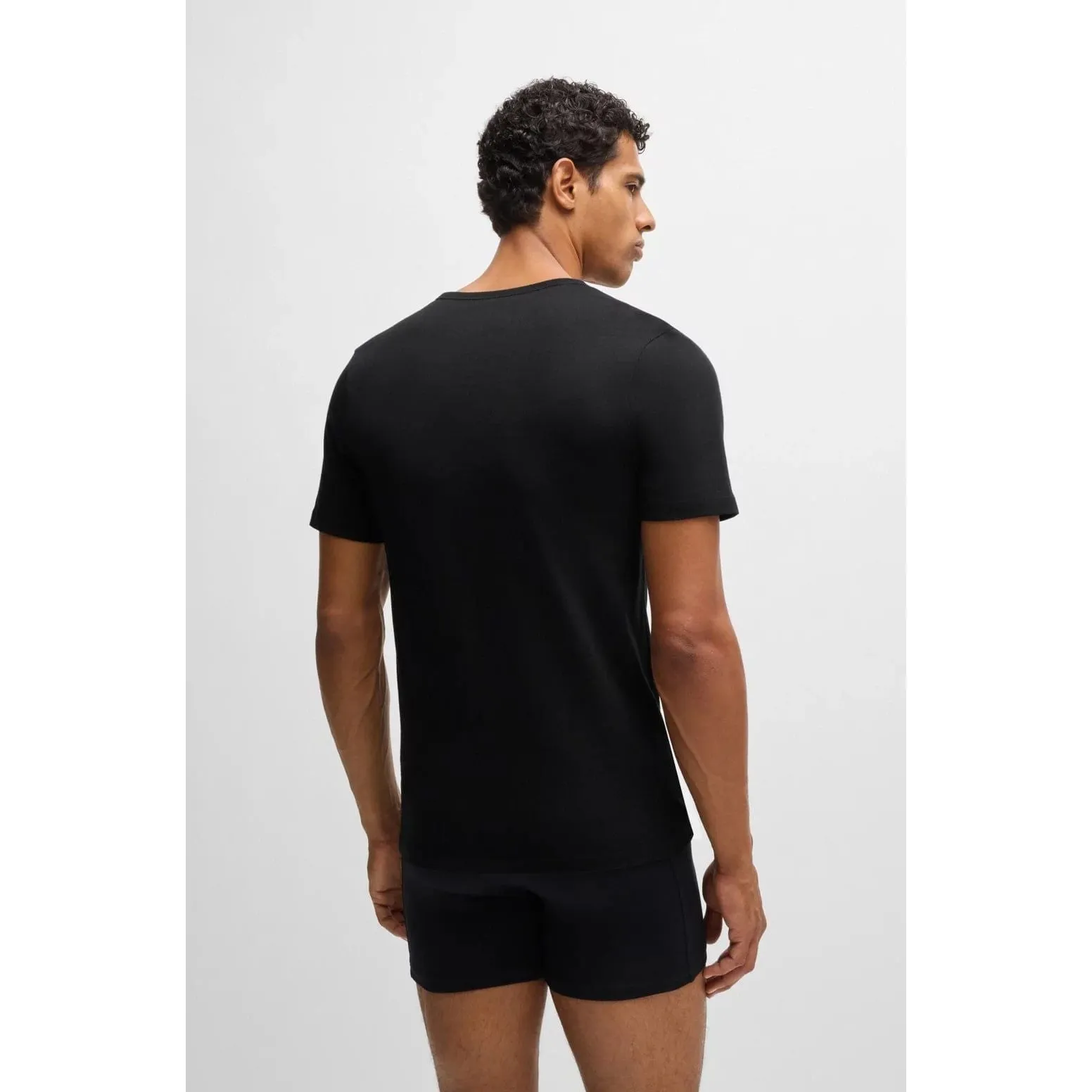 BOSS THREE-PACK OF V-NECK T-SHIRTS IN COTTON JERSEY
