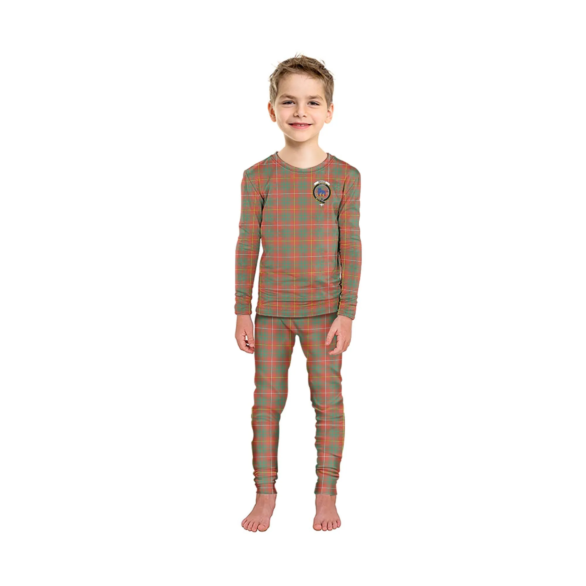 Bruce Ancient Tartan Pajamas Family Set with Family Crest