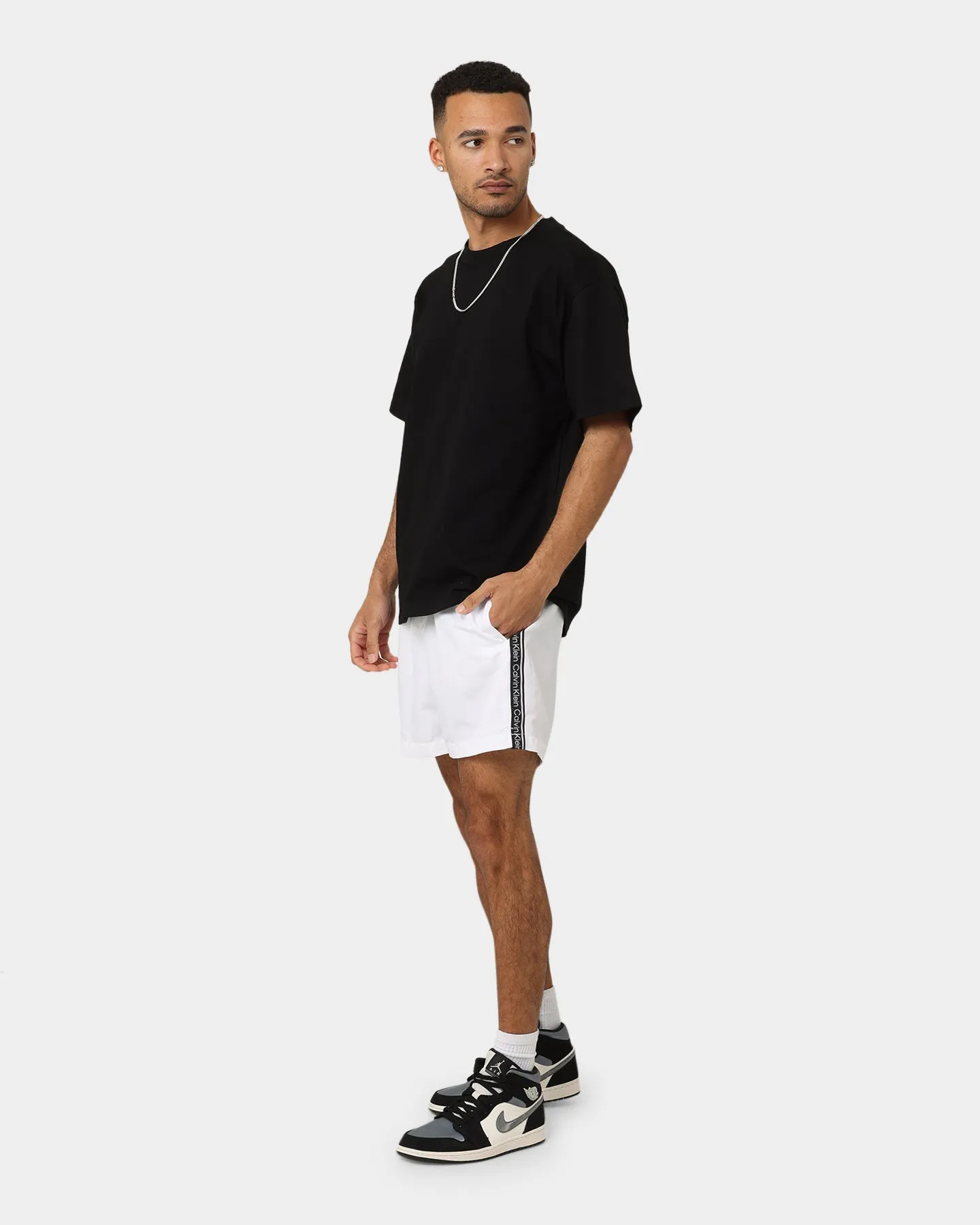 Calvin Klein Medium Drawstring Shorts White