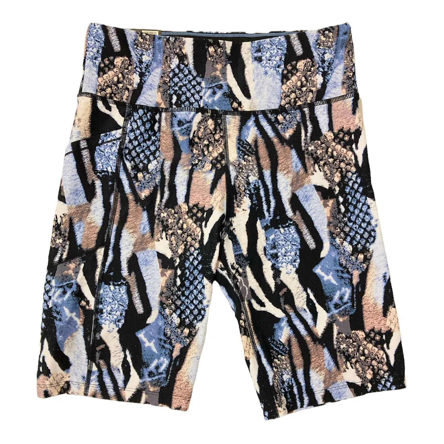 Calvin Klein Womens High Rise Fashion Print Bike Shorts