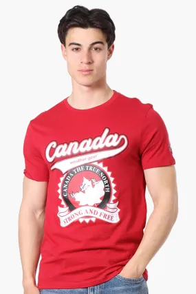 Canada Weather Gear Strong And Free Print Tee - Red