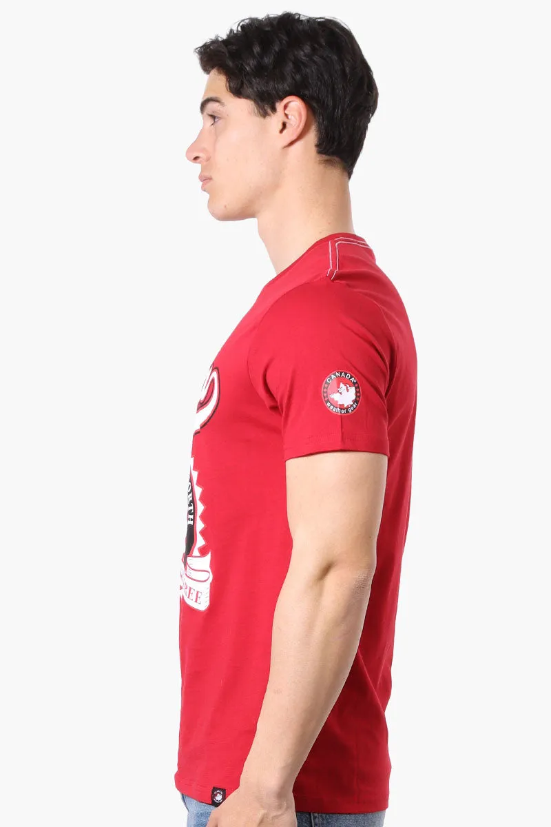 Canada Weather Gear Strong And Free Print Tee - Red