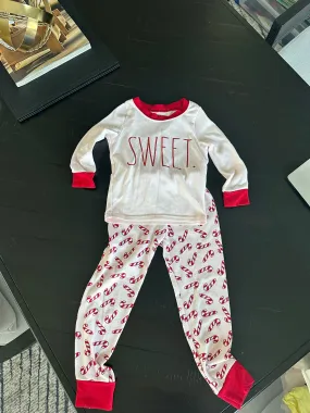 Candy Cane Xmas Pajamas, Kids 5/5T (extra small)