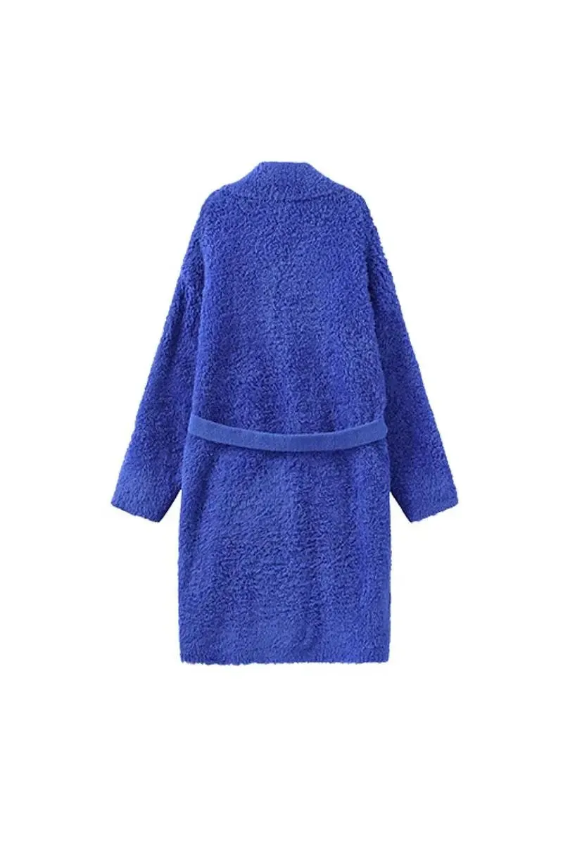 Cute Long Pink Christmas Pajama Robe with Belt