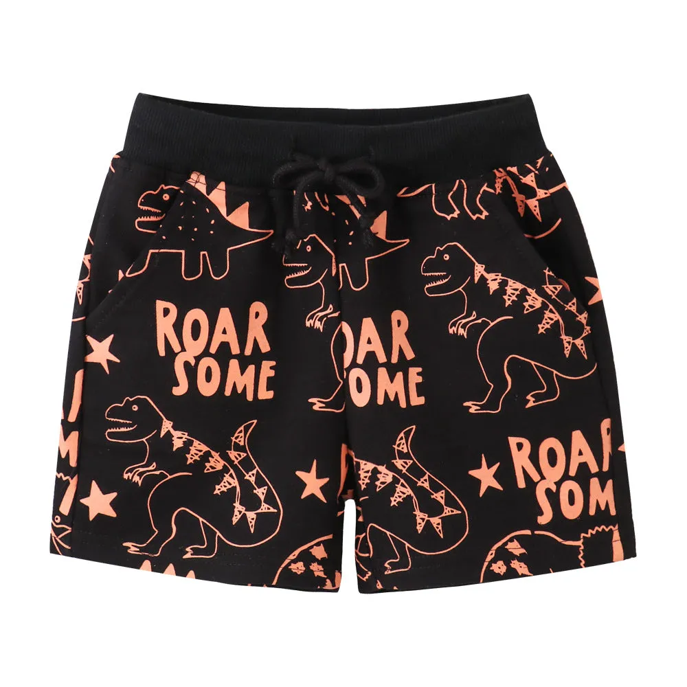 Dinosaur Print Summer Shorts