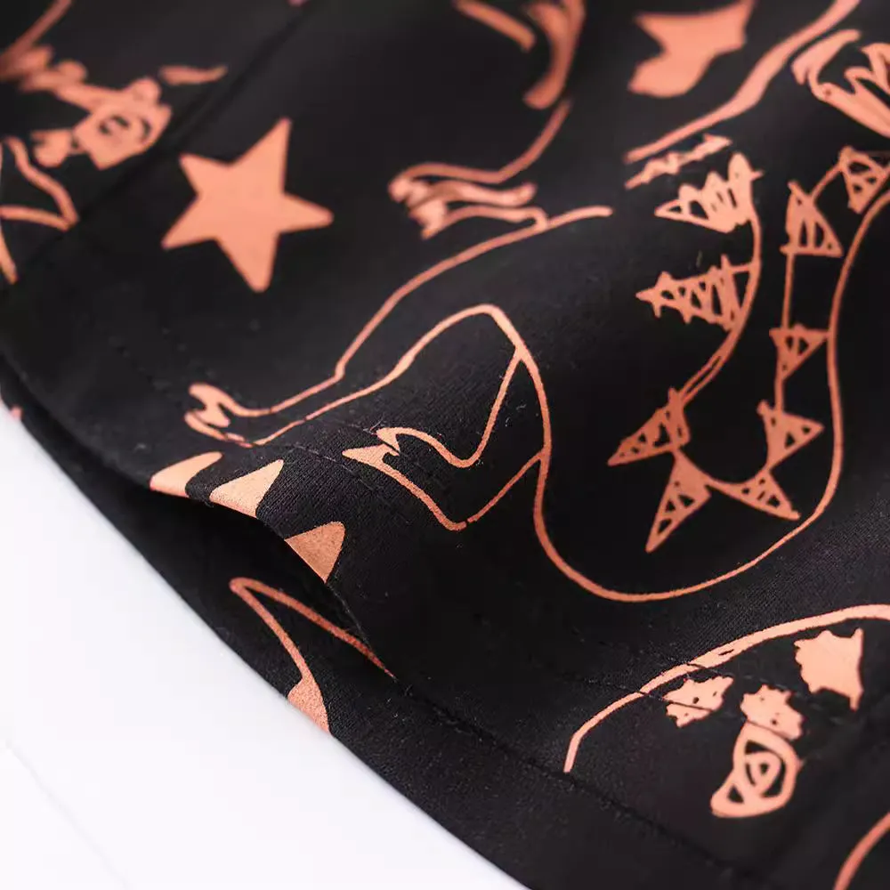 Dinosaur Print Summer Shorts