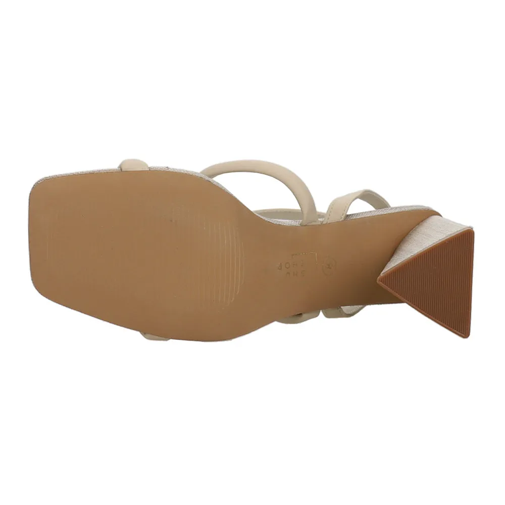 Evangeline Ankle Strap Block Heel Sandals