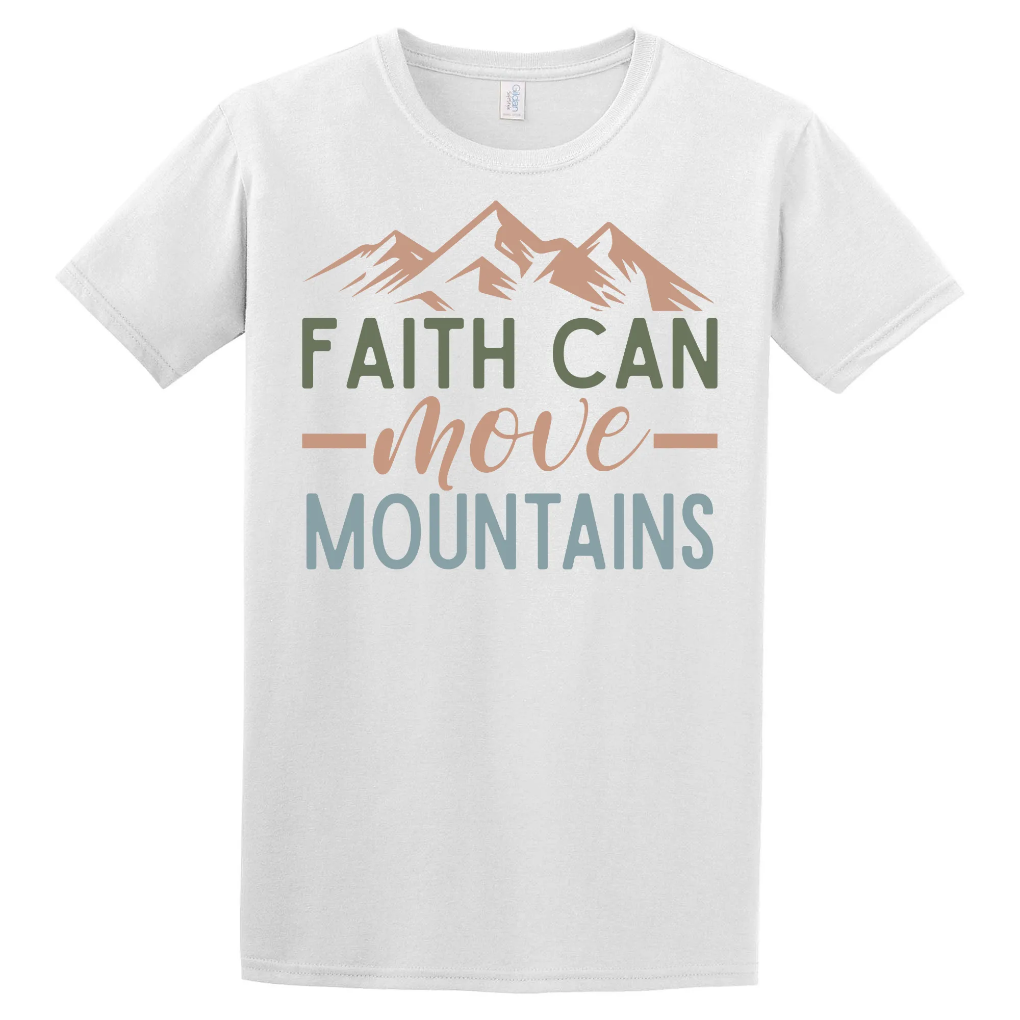 Faith Can Move Mountains T-Shirt - Unisex Youth & Adult Sizes