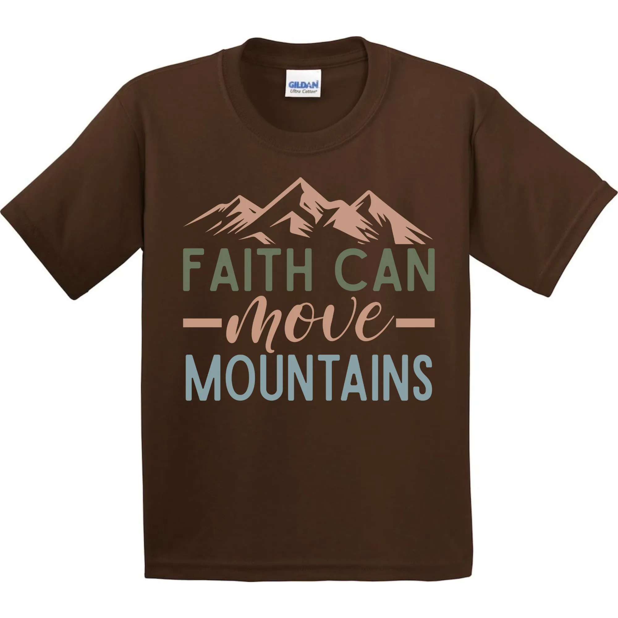 Faith Can Move Mountains T-Shirt - Unisex Youth & Adult Sizes