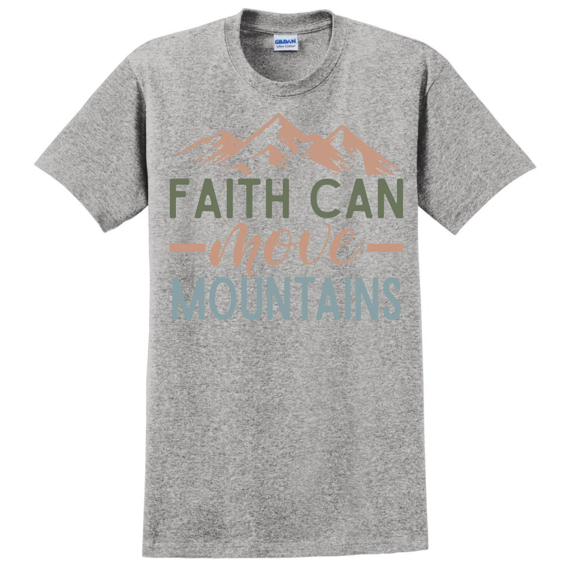 Faith Can Move Mountains T-Shirt - Unisex Youth & Adult Sizes