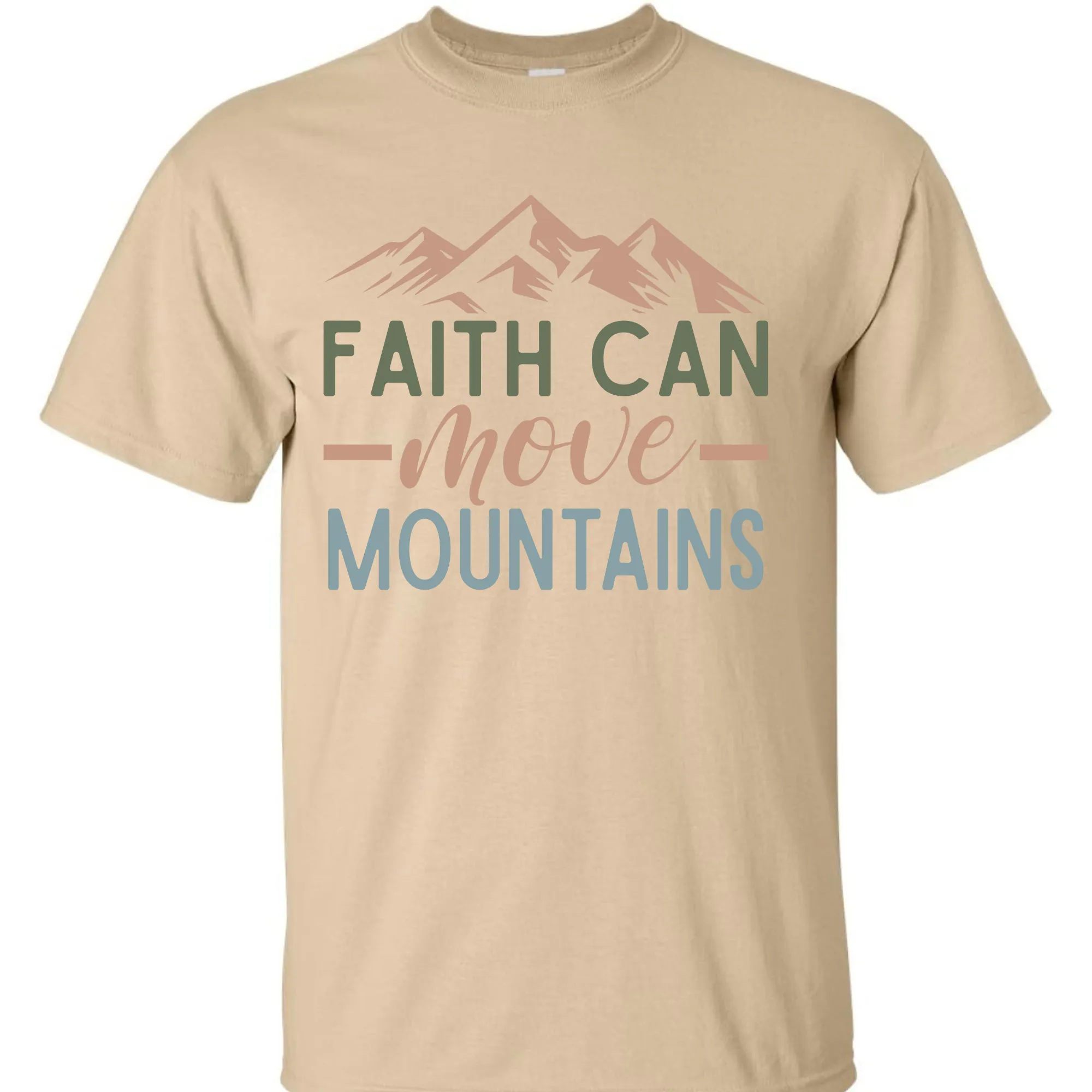 Faith Can Move Mountains T-Shirt - Unisex Youth & Adult Sizes