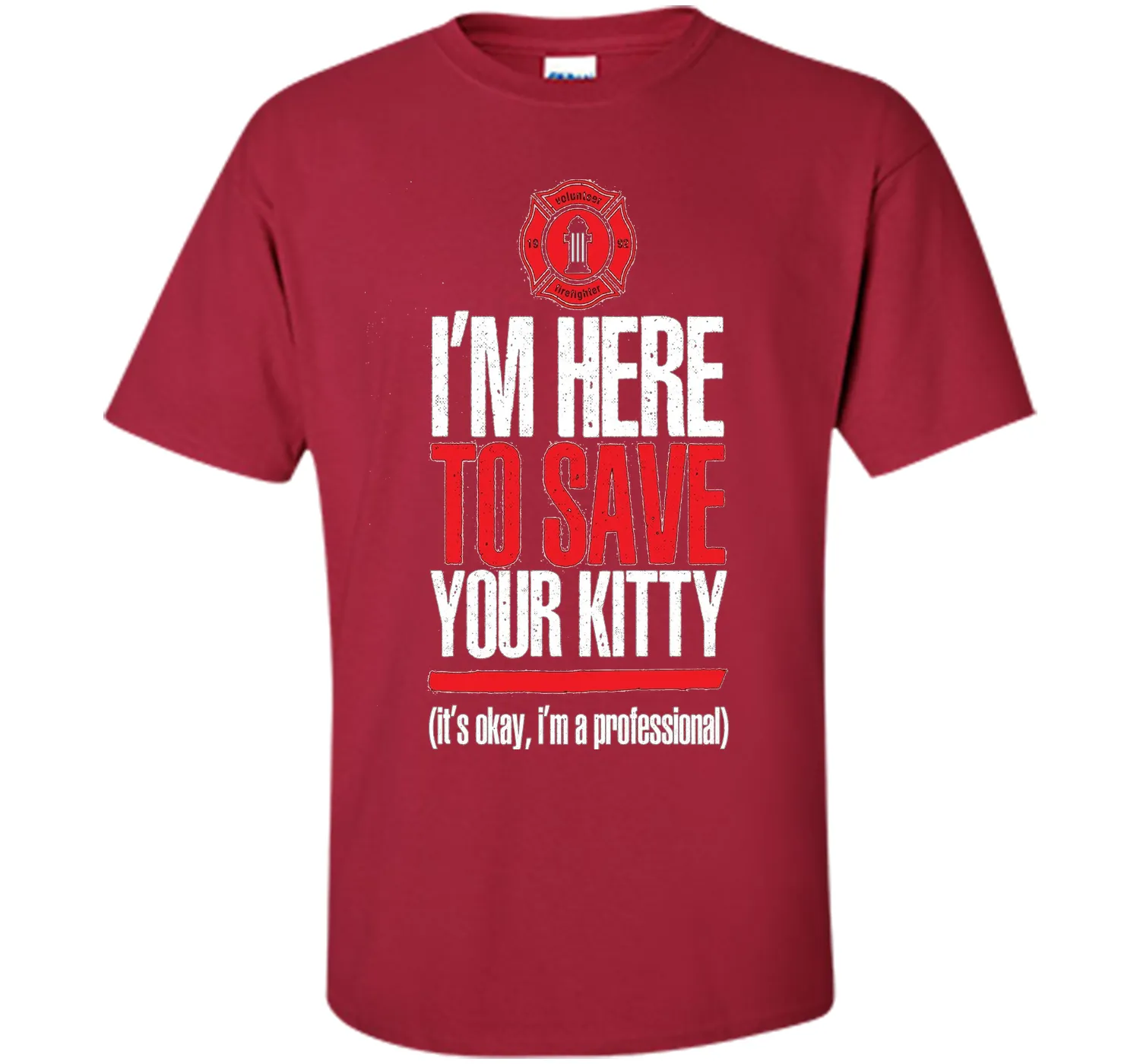 Fire Fighter Volunteer 1992 Funny Quote Gift T-shirt
