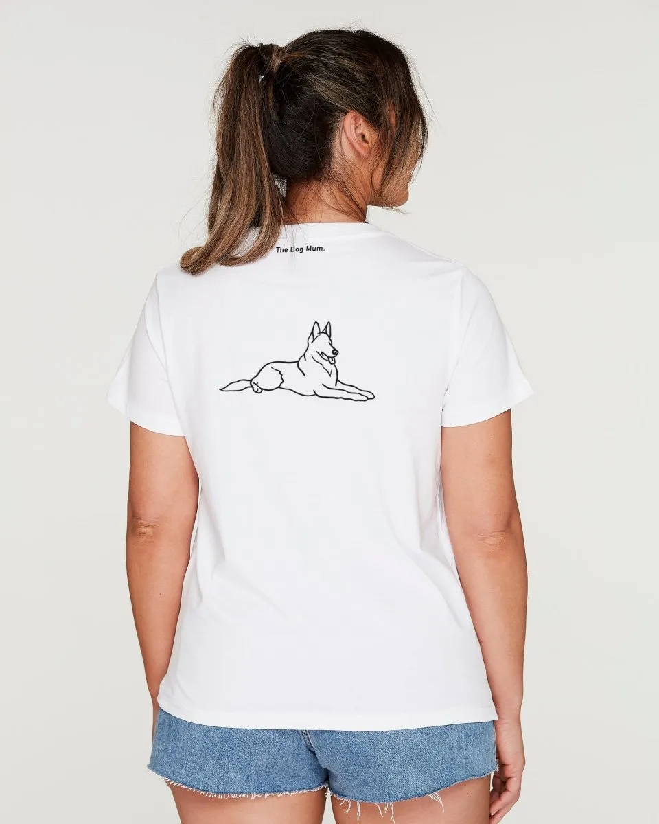 German Shepherd Mum Illustration: Classic T-Shirt