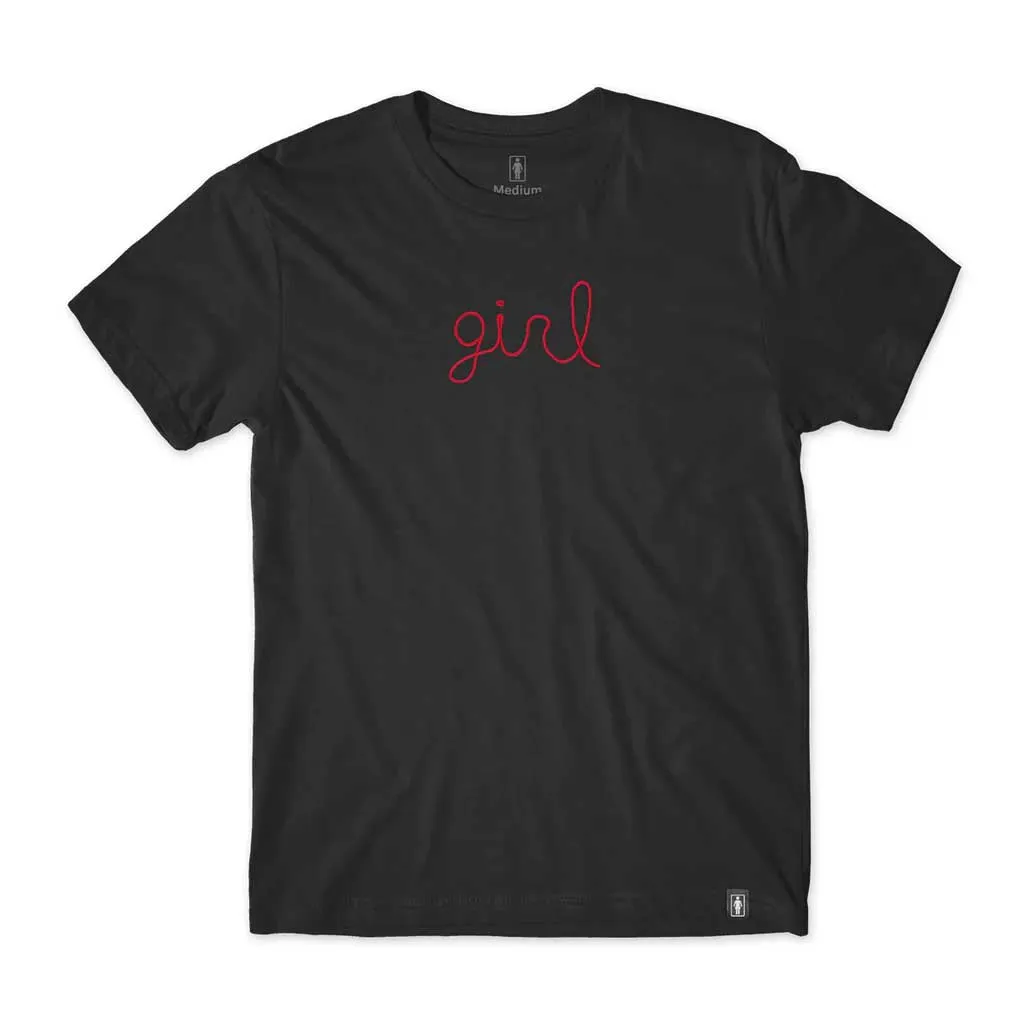 Girl Tuesday (Red) Tee - Black