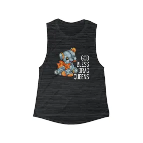God Bless Drag Queens Flowy Scoop Muscle Tank