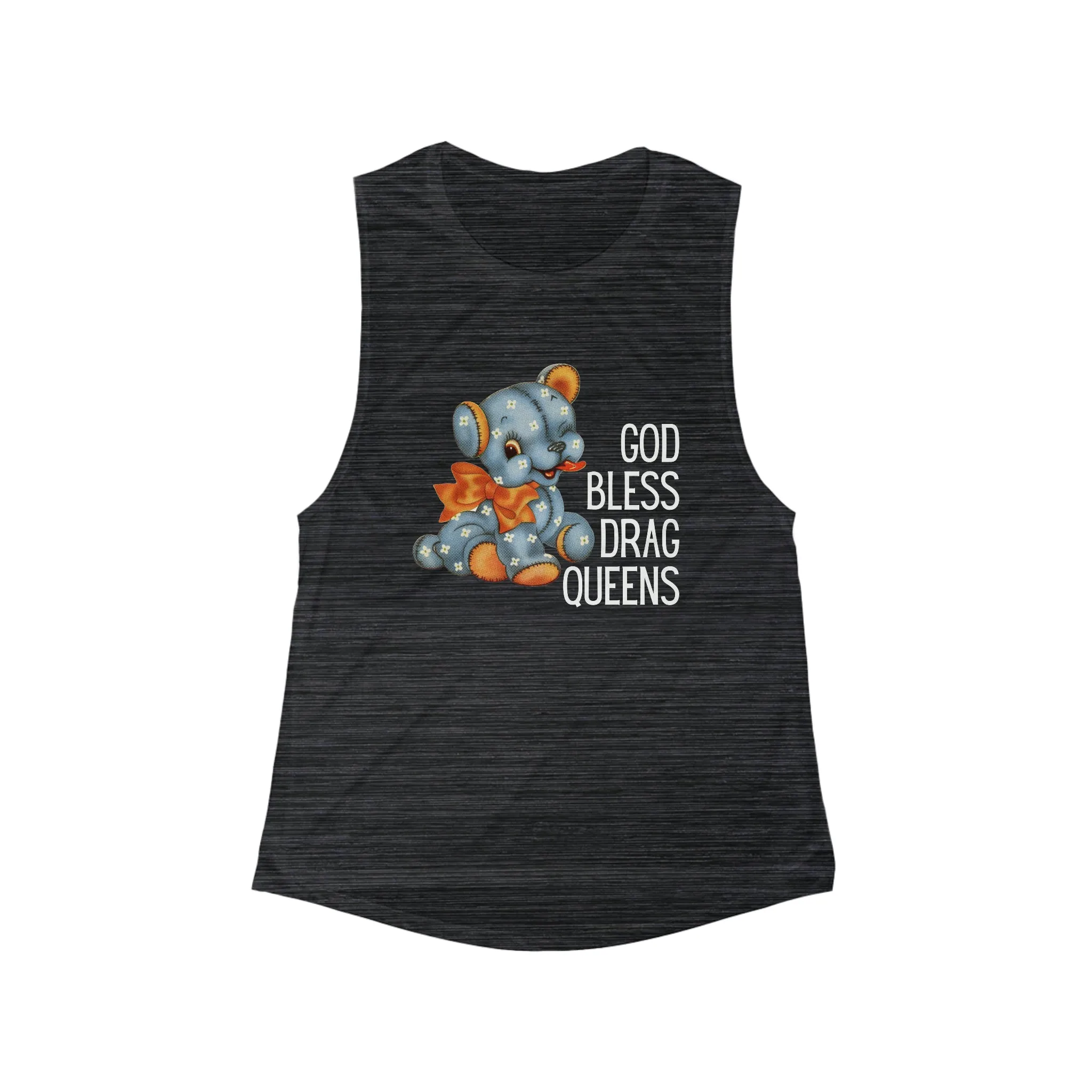God Bless Drag Queens Flowy Scoop Muscle Tank