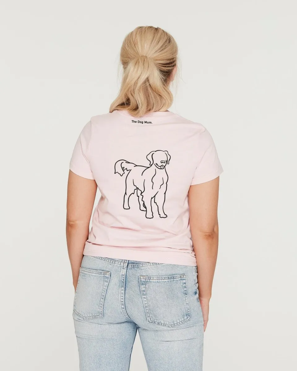 Golden Retriever Mum Illustration: Classic T-Shirt