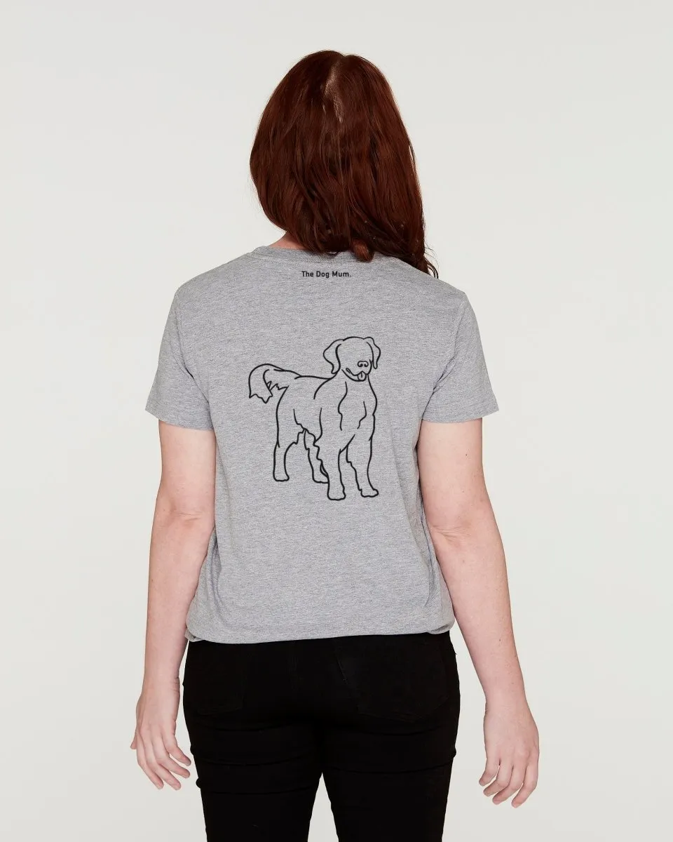 Golden Retriever Mum Illustration: Classic T-Shirt