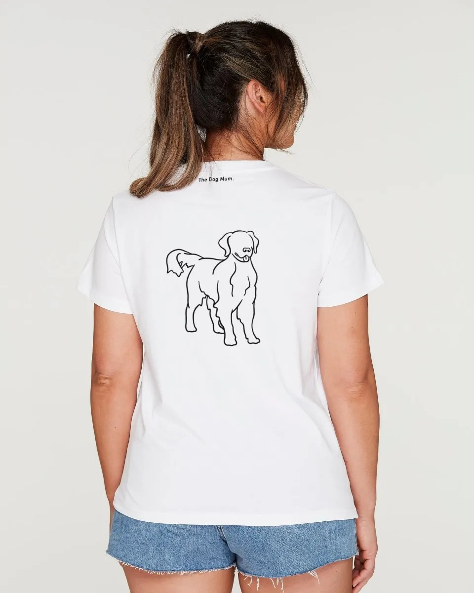 Golden Retriever Mum Illustration: Classic T-Shirt