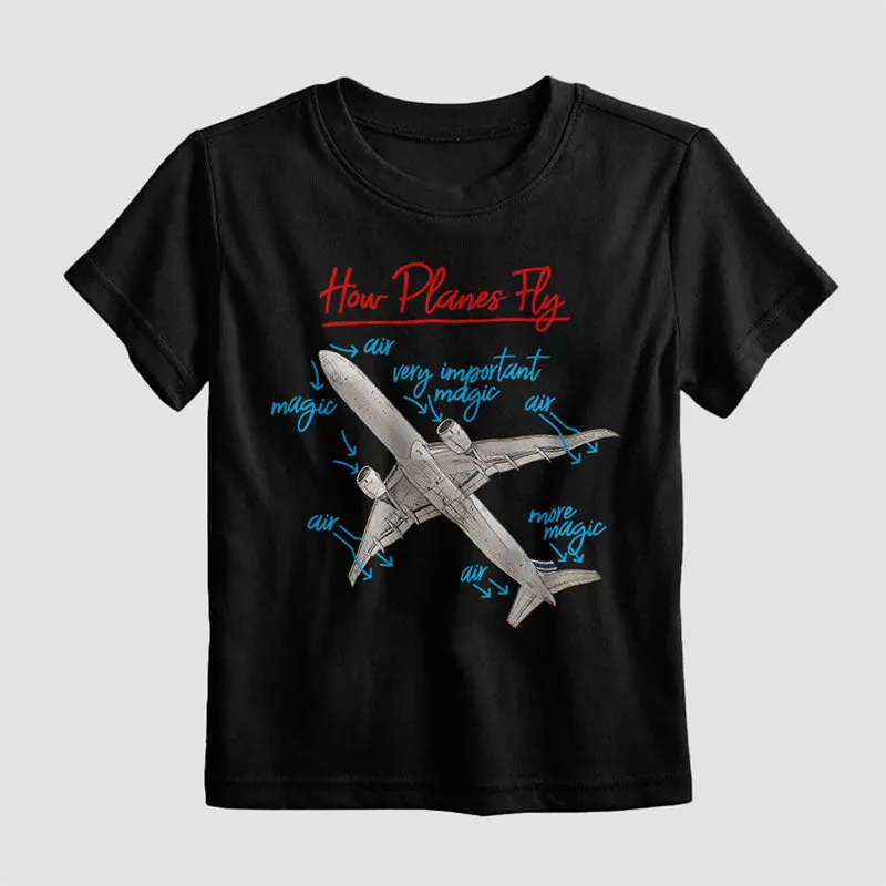 How Planes Fly - Kids T-Shirt