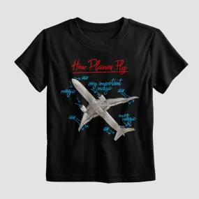 How Planes Fly - Kids T-Shirt