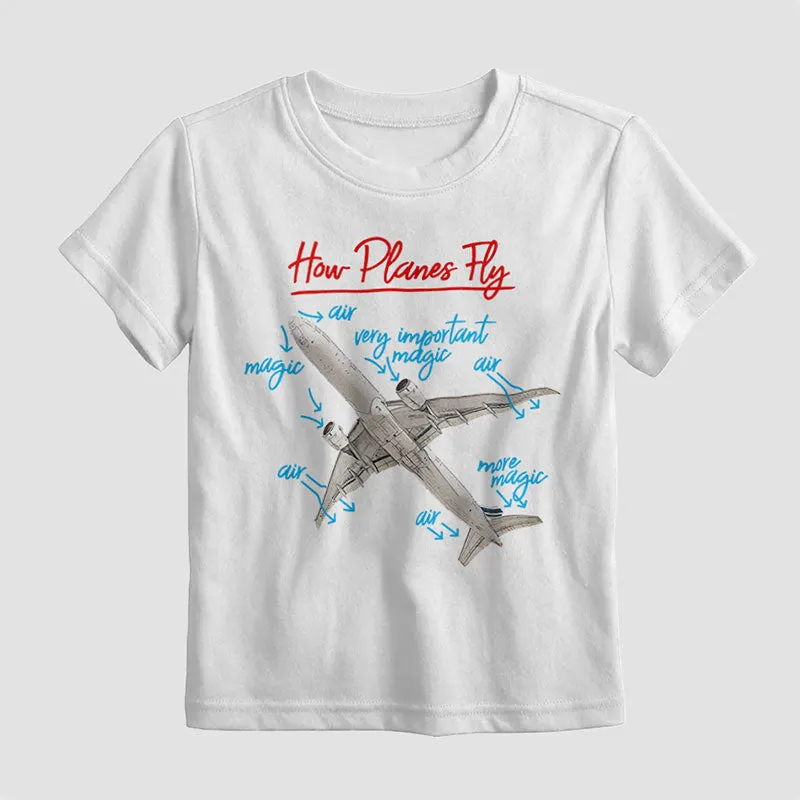 How Planes Fly - Kids T-Shirt