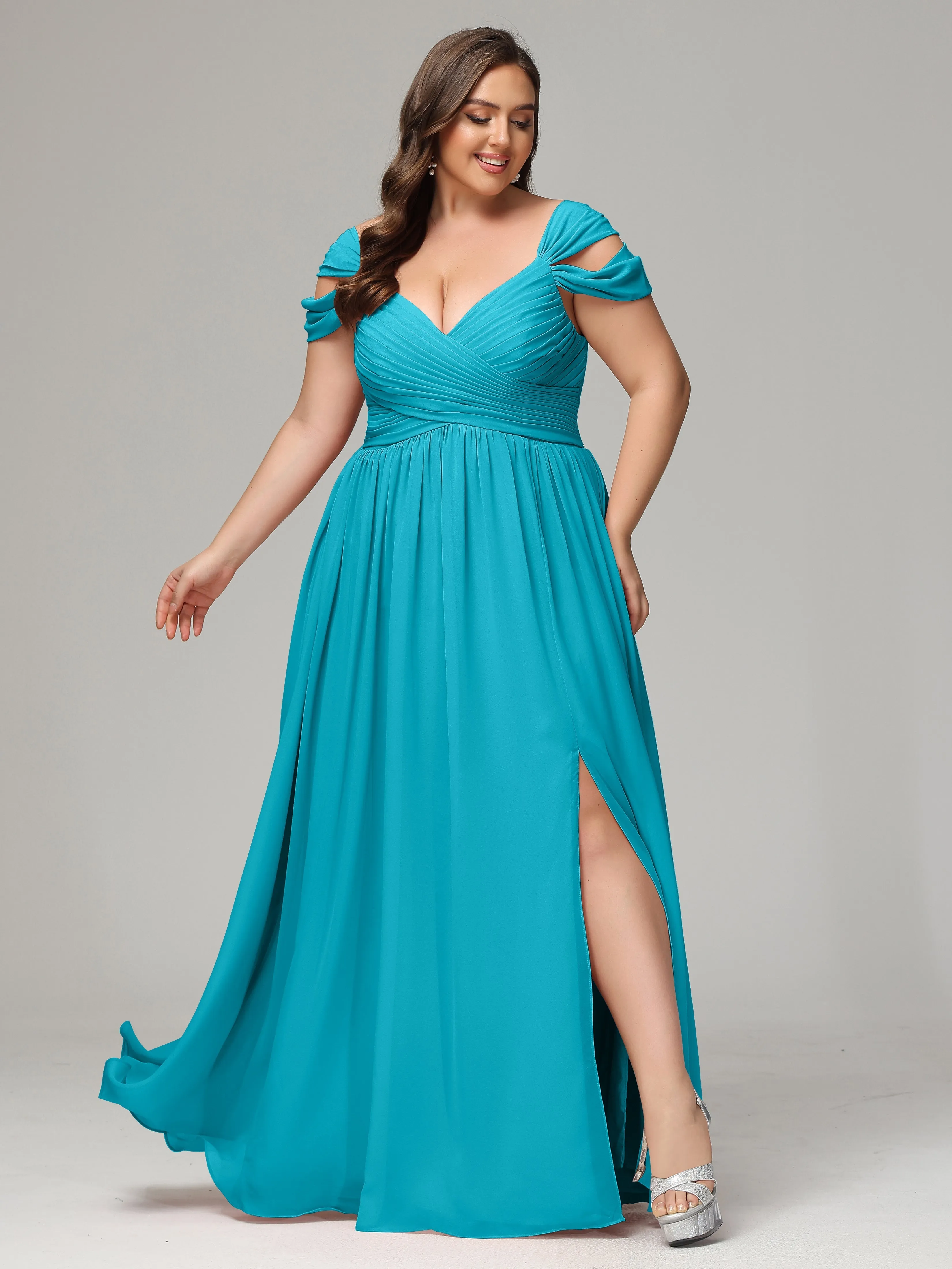 Jade Coloured Bridesmaid Dresses Uk Cap Sleeves Chiffon With Split Bridesmaid Dresses Plus Size Nearby