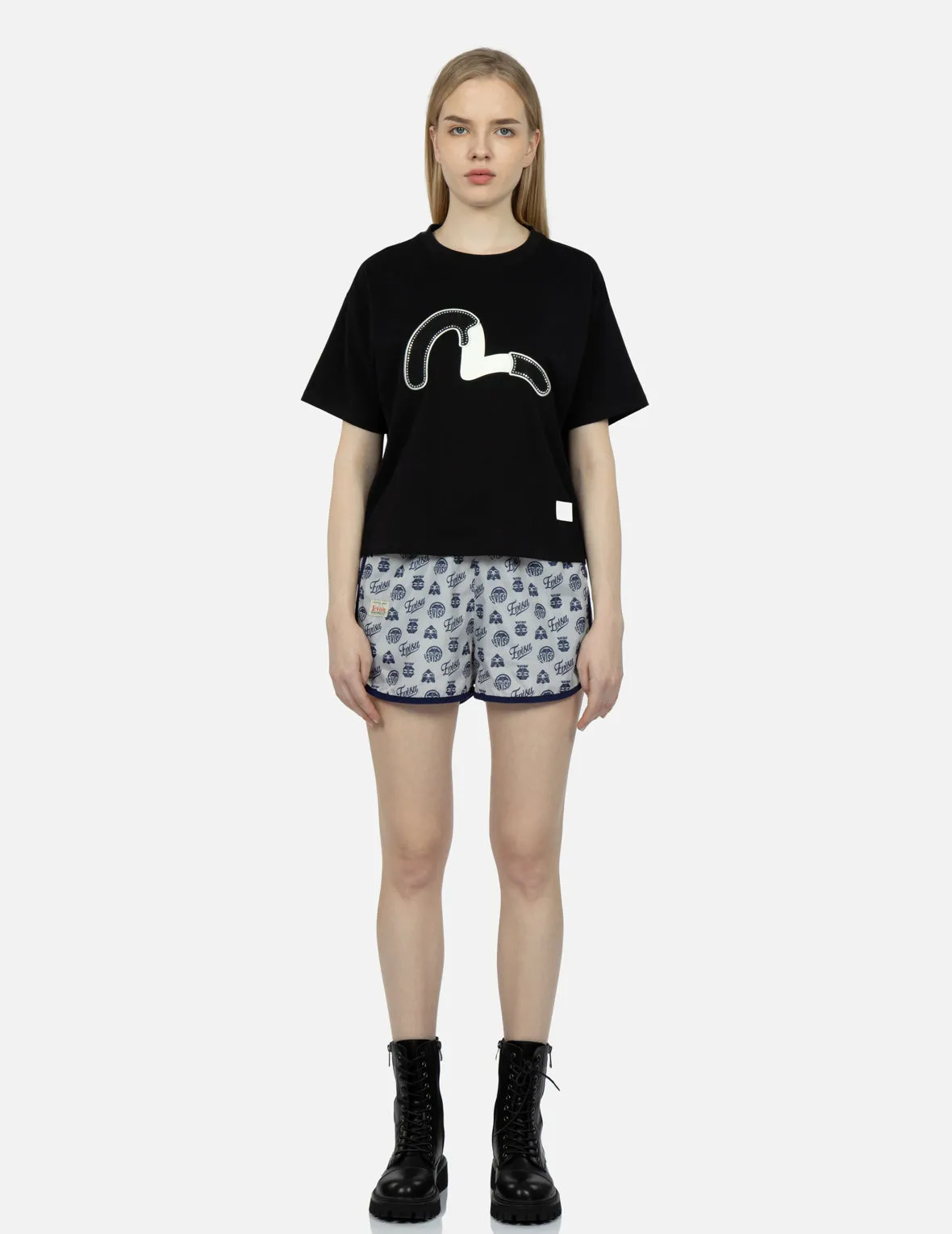 Kamon and Godhead Allover Print Shorts