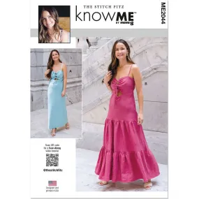 Know Me Pattern ME2044 Misses' Dresses