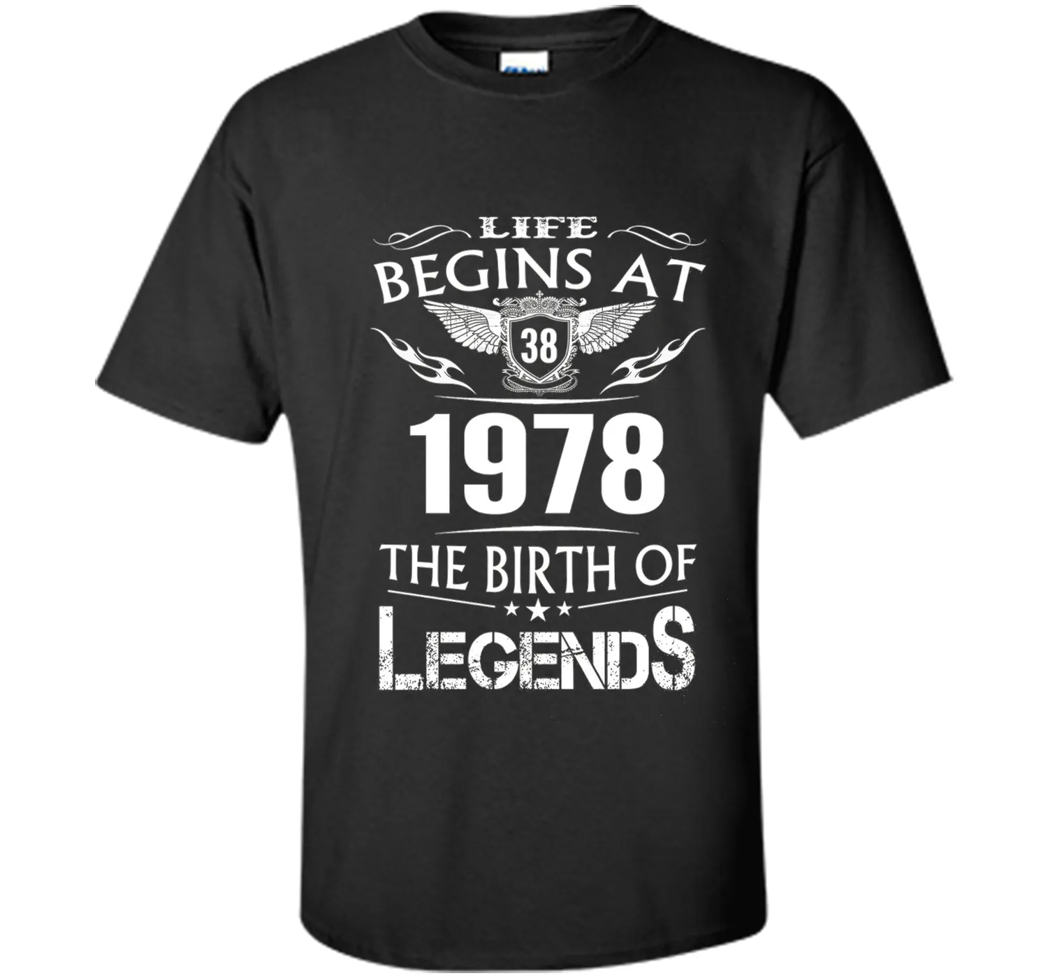 Life Begin At 38 - 1978 Birth Legends 38th Birthday T-shirts