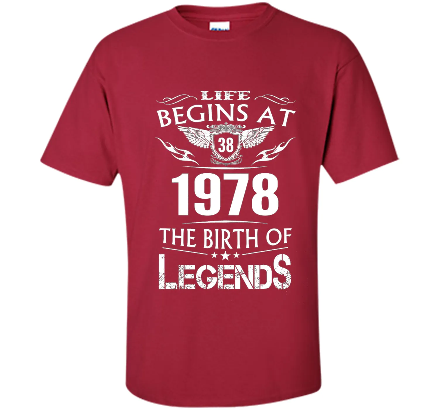 Life Begin At 38 - 1978 Birth Legends 38th Birthday T-shirts