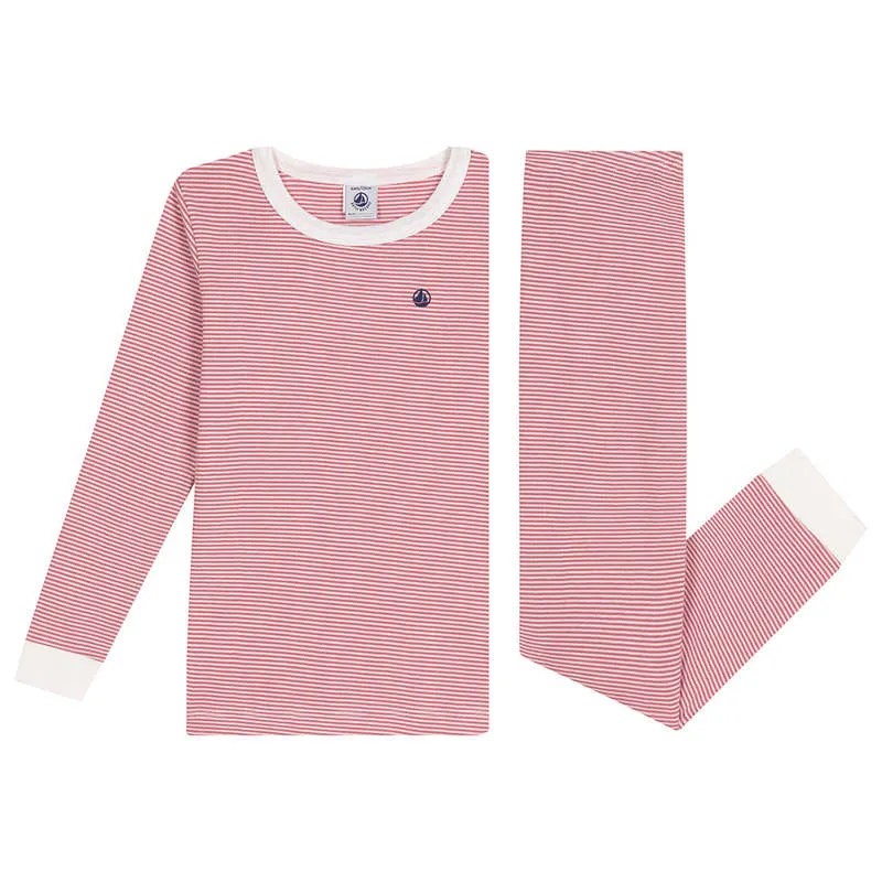 long sleeved striped top & pant set