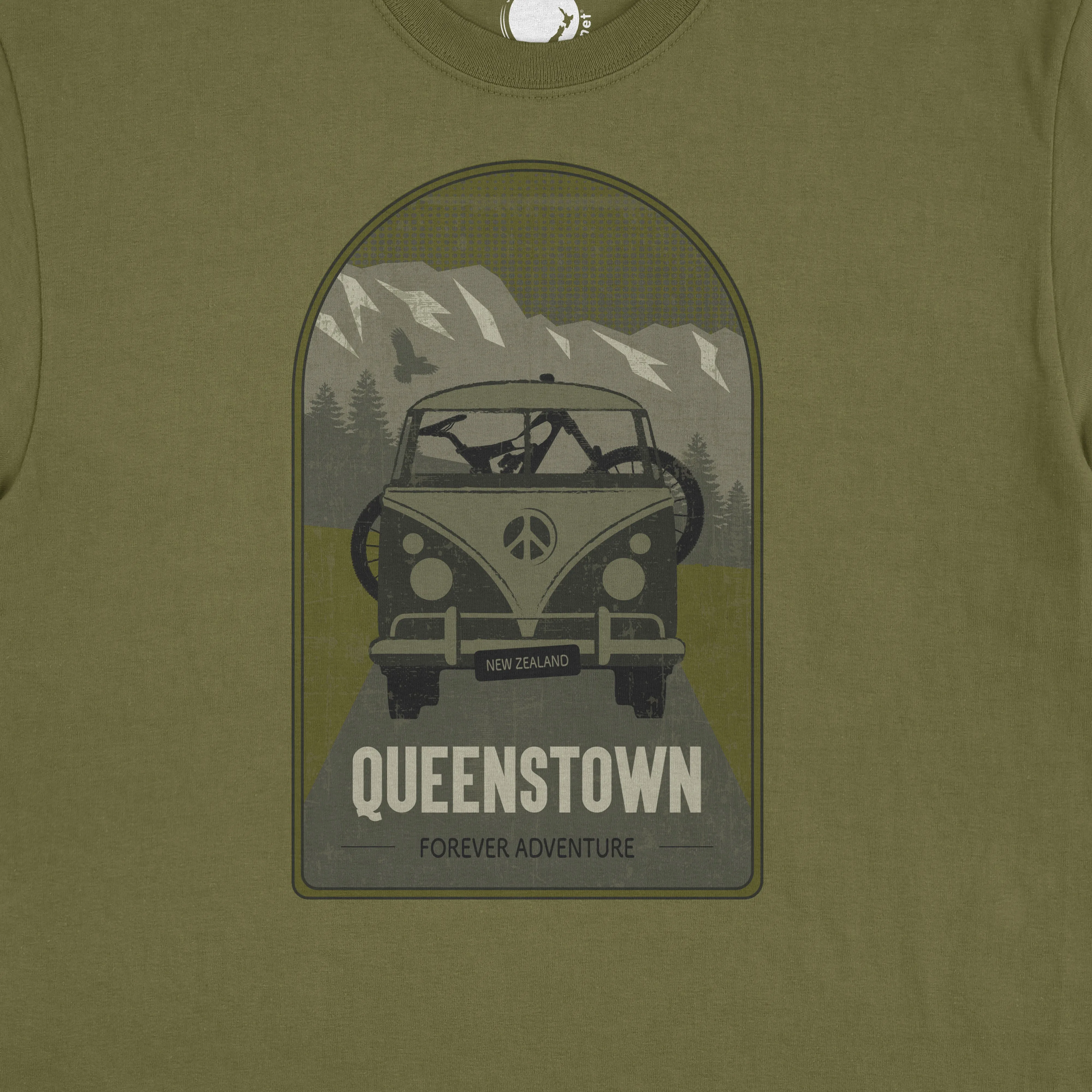 Mens New Zealand T Shirt - Queenstown Adventure