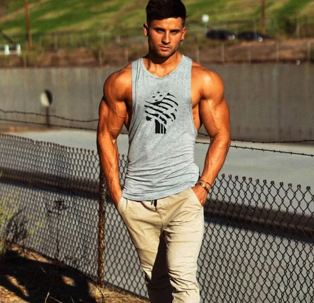 Men's Sleeveless Tank Tops  Bodybuilding Clothing